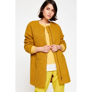 Koton Women's Yellow Coat