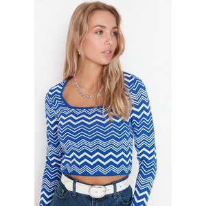 Trendyol Sweater - Blue - Regular fit