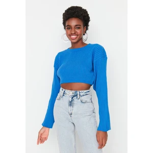 Trendyol Sweater - Blue - Regular fit