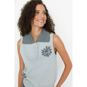 Trendyol Sweater Vest - Gray - Regular fit