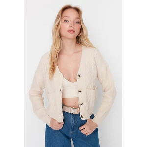 Trendyol Cardigan - Beige - Regular fit