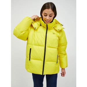 Yellow Womens Oversize Down Jacket Calvin Klein Jeans - Women