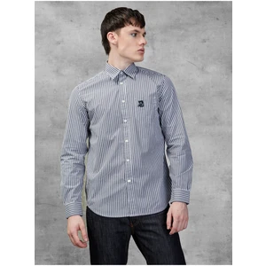 White-Blue Men's Striped Shirt Diesel - Men