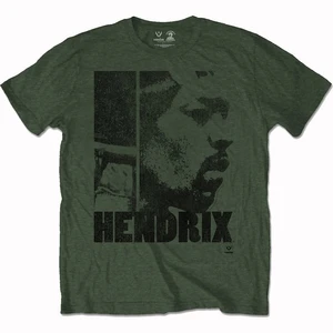 Jimi Hendrix Tricou Let Me Live Verde-Verde închis 2XL