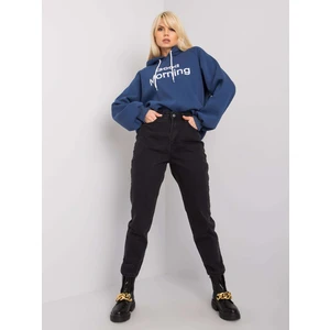 Black high waist mom jeans from Ramone RUE PARIS