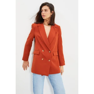 Trendyol Blazer - Orange - Regular fit