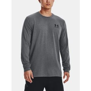 Under Armour UA Sportstyle Left Chest LS Triko Šedá