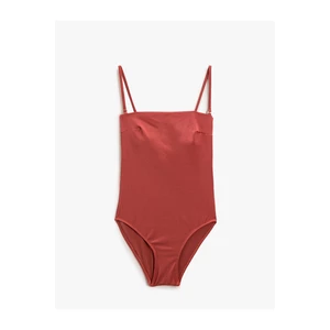 Koton Basic Strapless Swimwear Covered Thin Straps