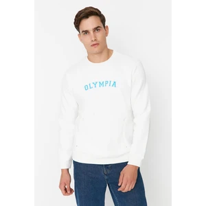 Trendyol Sweatshirt - Ecru - Regular fit