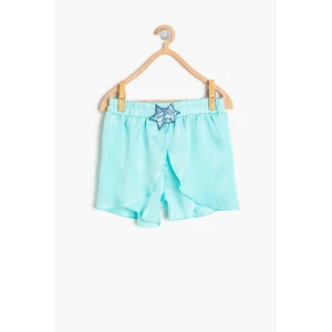 Koton Green Baby Girl Shorts With Sequin Detail