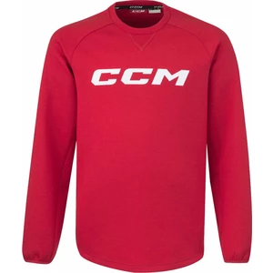 CCM Locker Room Fleece Crew SR Red S SR