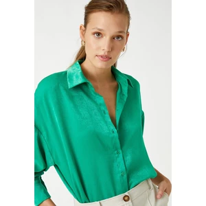 Koton Shirt - Green - Relaxed fit