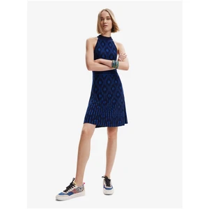 Blue and Black Dress Desigual El Havre - Ladies