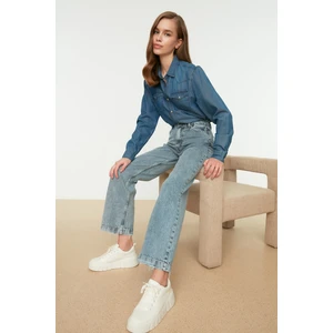 Trendyol Blue Wide Leg Jeans