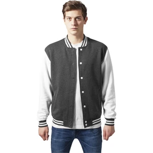 2-tone College Sweatjacket cha/wht