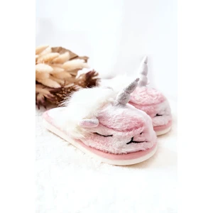 Unicorn Warm-up slippers White and pink Ronee