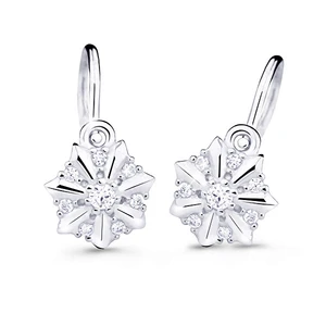 Cutie Jewellery Pôvabné detské náušnice z bieleho zlata C2754-10-X-2 biela