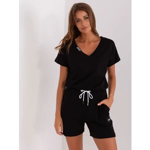 Black short overall