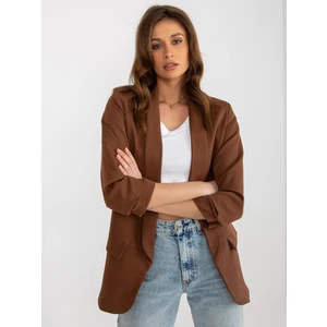 Lady's dark brown lined jacket by Adely