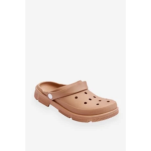 Women's Rubber Crocs Brown Rabios