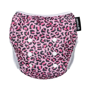 T-TOMI Diaper Swimwear Pink Gepard pratelné plenkové plavky 5 - 15 kg 1 ks