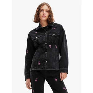 Black Denim Jacket Desigual Arkansas - Women