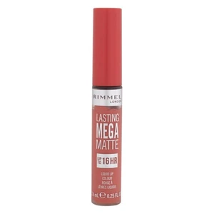 Rimmel Lasting Mega Matte lehká tekutá matná rtěnka 16h odstín Coral Sass 7,4 ml