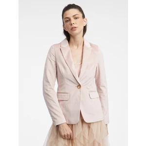 Orsay Light Pink Women's Velvet Jacket - Women's