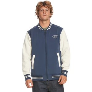 Men's Blue and Cream Quiksilver Bomber Sweatshirt - Men's