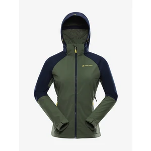 Women's softshell jacket with membrane ALPINE PRO LANCA olivine