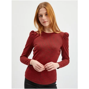 Orsay Red Women's Patterned Long Sleeve T-Shirt - Women