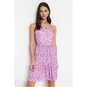 Trendyol Pink Strappy Mini Woven Woven Dress