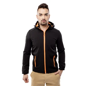 Men's Hooded Jacket GLANO - Black