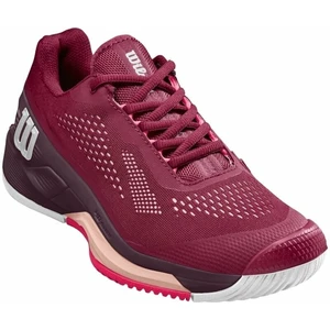 Wilson Rush Pro 4.0 Womens Tennis Shoe Beet Red/White/Tropical Peach 38