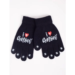 Yoclub Kids's Gloves RED-0012G-AA5A-026