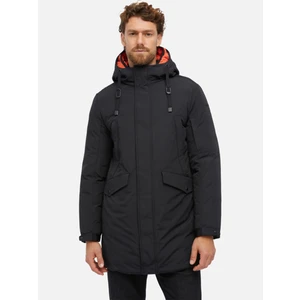 Black men's winter parka Geox Velletri - Men's