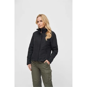 Women's windbreaker with front zipper black