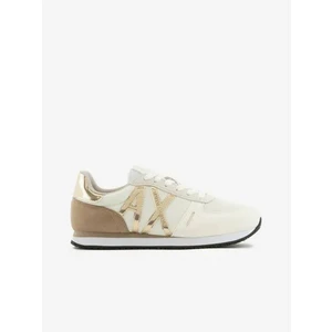 Beige-cream women's sneakers Armani Exchange - Women