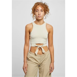 Dámský Cropped Knot Top softseagrass