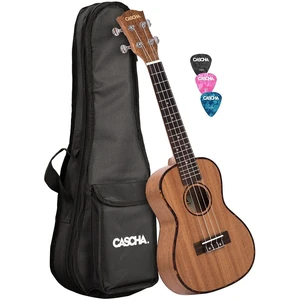 Cascha HH 2035 Premium Ukulele da Concerto Natural