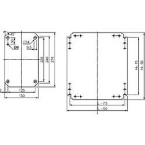 Montážna doska pozinkovaná ocel Schneider Electric NSYMM86, (d x š) 750 mm x 550 mm