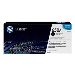 HP 650A CE270A černý (black) originální toner