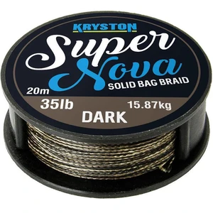 Kryston náväzcová šnúrka super nova solid braid čierna 20 m-nosnosť 15 lb