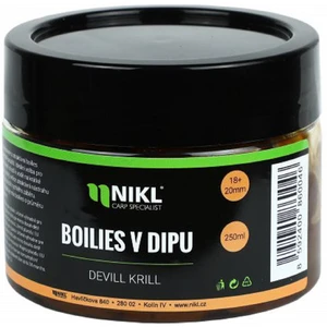 Nikl boilie v dipu 250 g 18/20 mm-devill krill