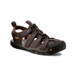 Keen Mens Outdoor Shoes Clearwater CNX Men's Sandals Raven/Tortoise Shell 44