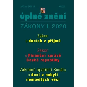 Aktualizace I/8 2020 - Úplné znění Zákona o daních z příjmů