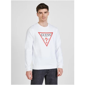 White Men's Sweatshirt Guess - Men's