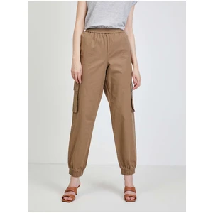 Brown Trousers with Pockets VILA Allo - Women