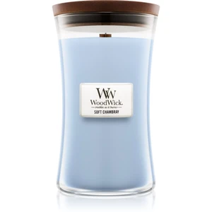 WoodWick Vonná sviečka váza Soft Chambray 609,5 g