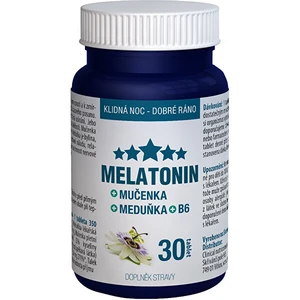 Clinical Nutricosmetics Melatonín Mučenka Medovka B6 30 tablet